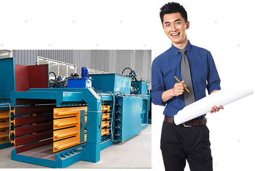 自己的設計團隊,滿足各種廢紙打包機定制需求